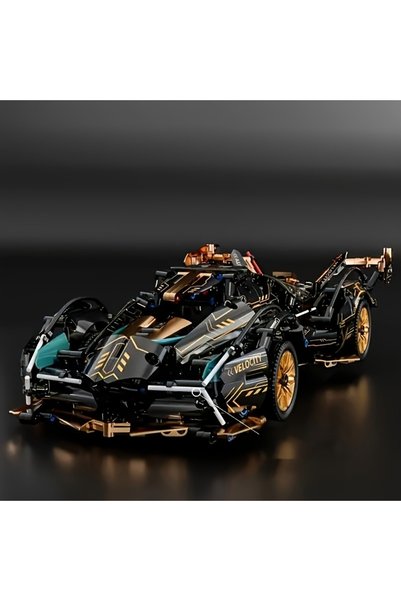 Choice Limited Edition Supercar Model Set, Cool Black and Gold Color Scheme, ...