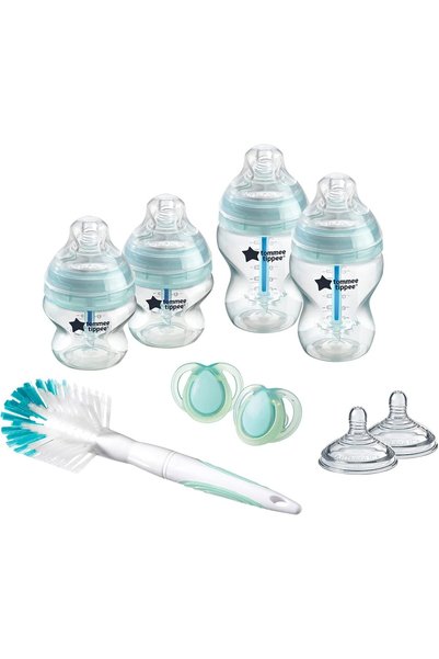 tommee tippee مجموعة أدوات أساسية متقدمة مضادة للمغص للمواليد الجدد