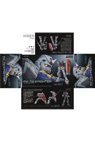 BANDAI RG40 New RG 1/144 RX-78-2 2.0 Yuanzu G3 Action Figures Mech Assembly M...