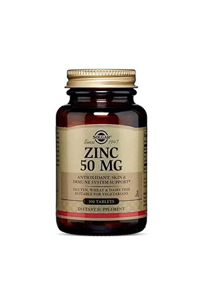 Solgar Zinc Tablets (50mg, 100's)