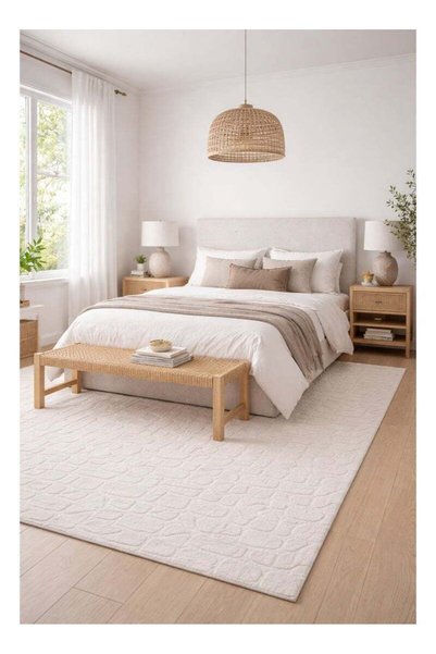 Generic Brand Home auraa Carpet Rug Felt & Canvas Backing - Size 160 x 230 cm...