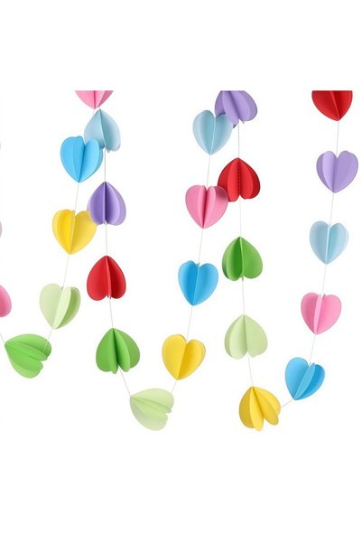 Choice 1PC C 1pc 3D Paper Circle Garlands Home Decoration Paper Banner Decor ...