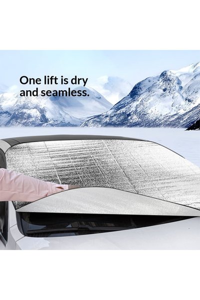 Choice Car Windshield Snow Cover | PE Aluminum Film Winter Ice & Frost Shield...
