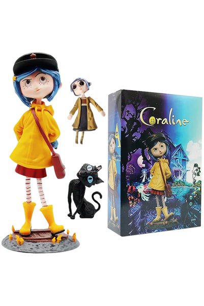 BANDAI دمية أنمي كورالين بطول 19 سم، إصدار Q، نموذج كرتوني للهالوين، زينة مكت...