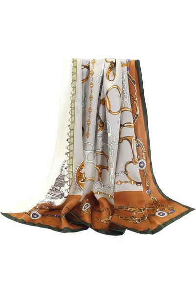 Generic 100% Silk Scarf 43" Large Square Lightweight Headscarf& Shawl–Women H...