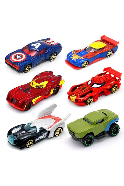 Choice 6pcs 01 Boys Alloy Batmobile Sliding Hero Toy Car Simulation Model Die...