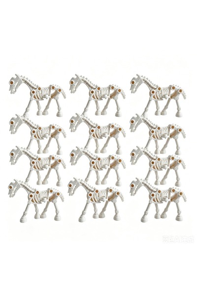 Choice 12PCS-white Skeleton puppet army, skeleton war horse, skeleton corps w...
