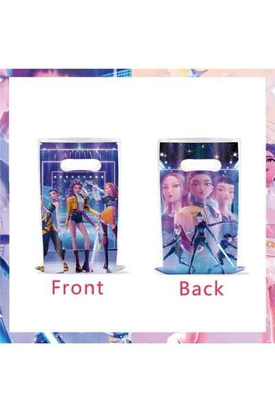Choice Gift Bag-10pcs Pop Star Disposable Tableware Anime Idol Birthday Theme...