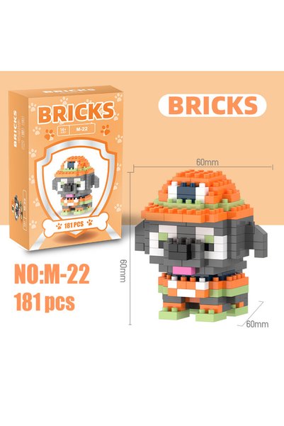 Choice M22 6cm high particle building blocks assembly toys mini desktop ornam...