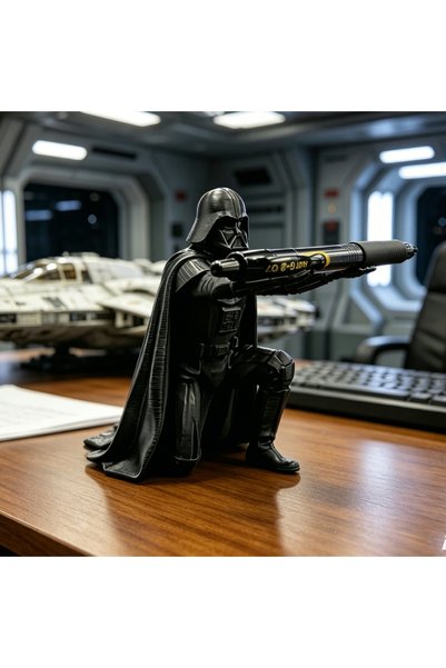 Choice black Creative Black Warrior Pen Holder Kneeling Commander Pencil Stan...