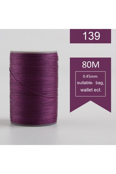 Choice 139 0.45mm 80m Wax Thread Sewing Threads For Leather Craft Braided Bra...
