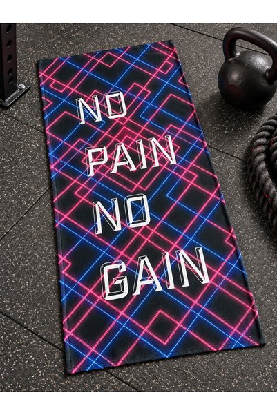 Dotamess No Pain No Gain Printed Sports Fitness Towel 50X100 cm Cotton Inner ...
