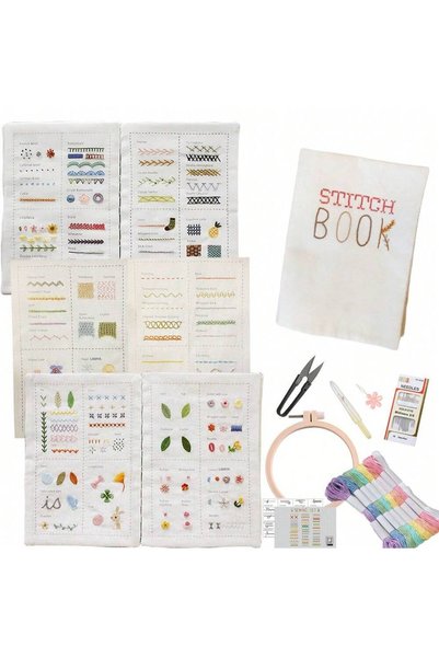 Choice 2391A2 DIY Creative Sewing Kit Embroidery Stitch Book for Beginners - ...