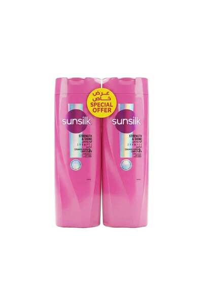 Sunsilk صانسيلك شامبو مع بلسم قوة والمعان عرض 1+1 - 400 مل