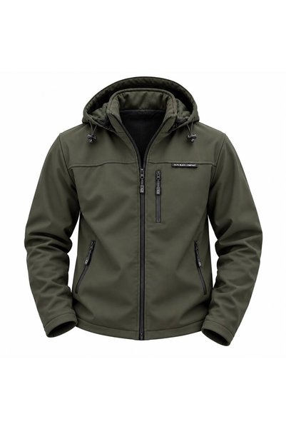 YESİ Men's Shoftshell Fabric Water and Wind Resistant Coat