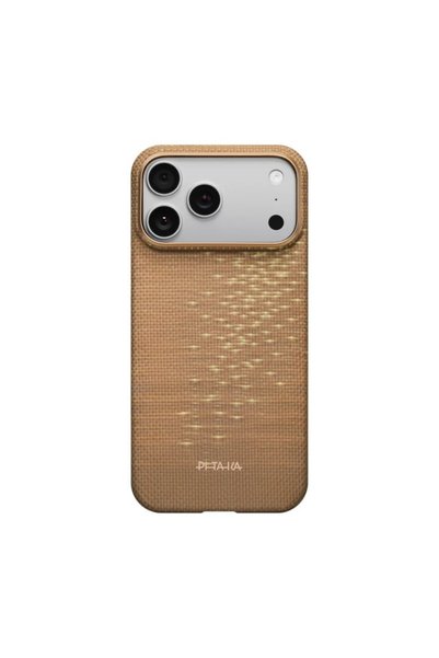 PITAKA Husă ultra-subțire pentru iPhone 17 Pro, Sclipire Aurie (PitaTap)