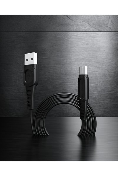 teknodayım Dc01 Super Speed Micro USB Cable 1m 2.4A - Black