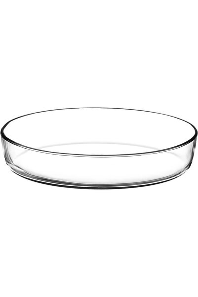 Generic صينية زجاجية بيضاوية من بوركام - سعة 2400 سم مكعب |   آمن للاستخدام ف...