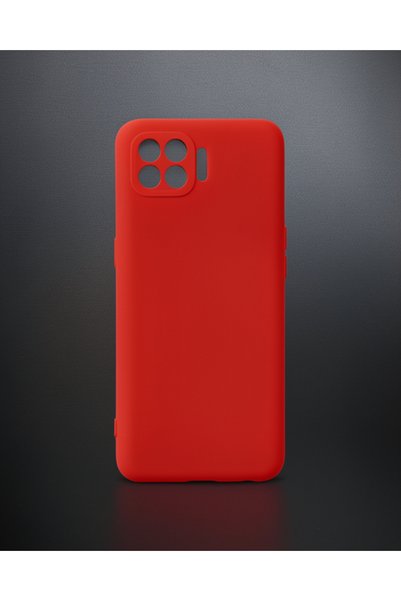 teknodayım Oppo Reno 4 Lite Case Nano Velvet Silicone Inside - Red