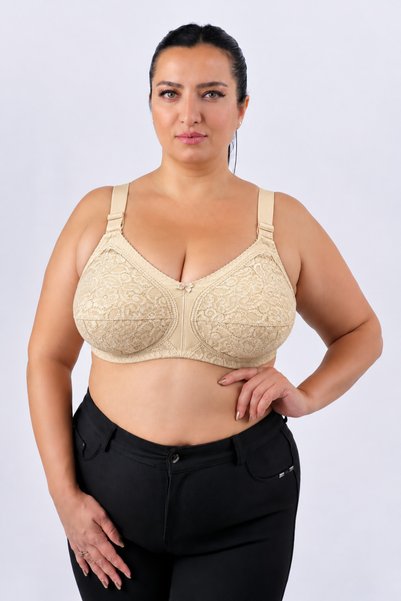 AL ANYAXXL Sutien efect modelator cu dantelă pentru femei, mărime mare