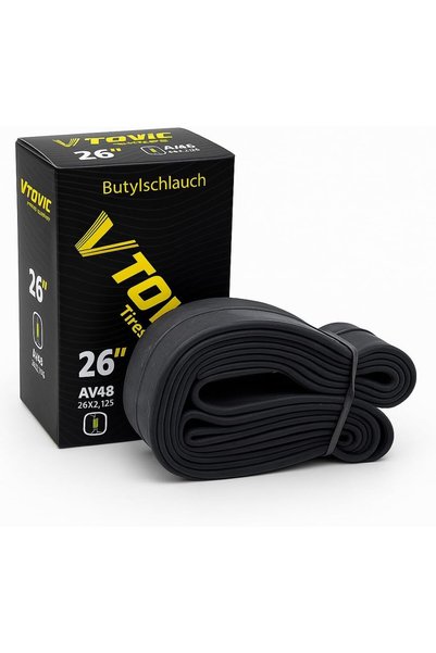 Generic أنبوب داخلي للدراجة مقاس 26 بوصة مع صمام AV48، 26×2.125 |   أنبوب مطا...