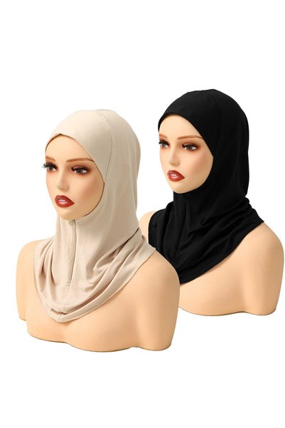 Choice ZH308-01 تصميم جديد حجاب فوري سادة للنساء المسلمات بسحاب مخفي، جلابيب ...