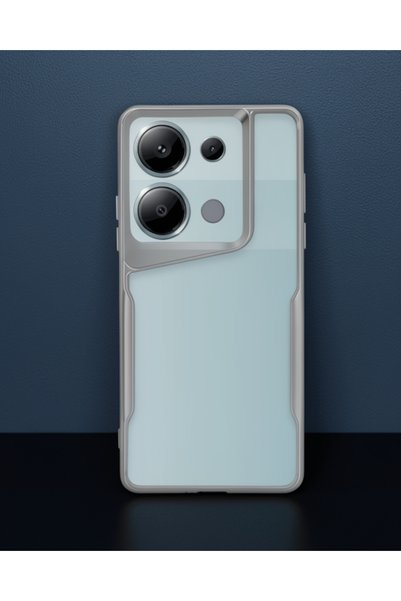 teknodayım Xiaomi Redmi Note 13 Pro 4g Case Boyi Silicone Cover - Silver