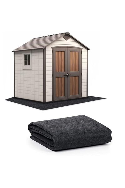 GENERAL 6 x 4 FT Outdoor Storage Shed Mat, Waterproof Storage Shed Flooring M...