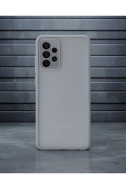 Generic Brand Samsung Galaxy A72 Case Montreal Silicone Cover - Gray
