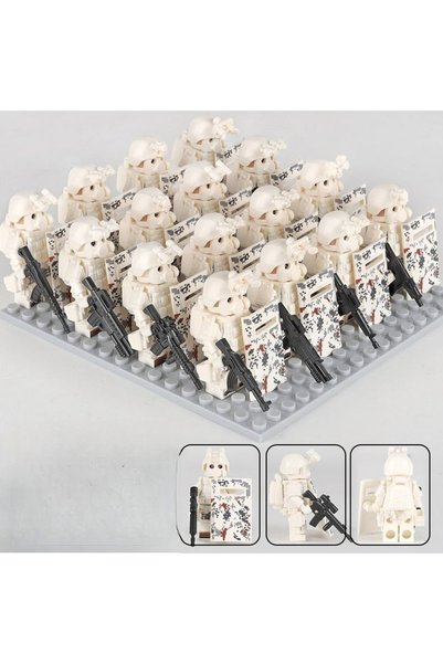 Choice 18 pcs-1 MOC piece building block reloading special forces ghost swat ...