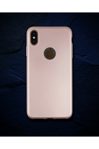 Generic Brand Apple iPhone XS Max Case First Silicone - Rose Gold