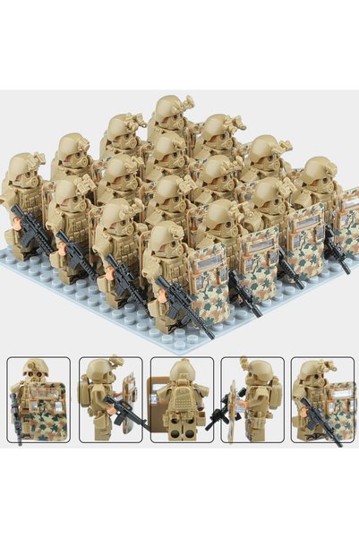 Choice 18 pcs-6 MOC piece building block reloading special forces ghost swat ...