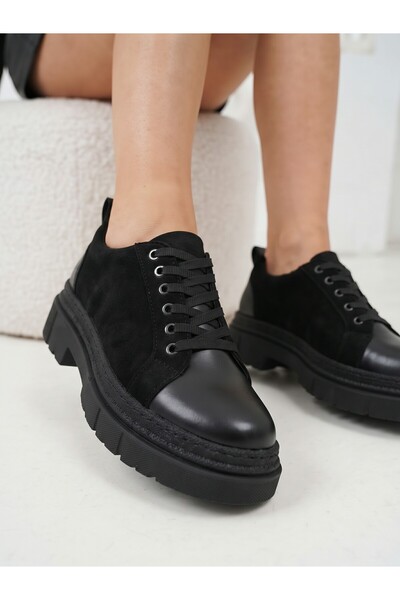 NOVELLAM SHOES Παπούτσια Lydia με χοντρή σόλα, μαύρα, casual
