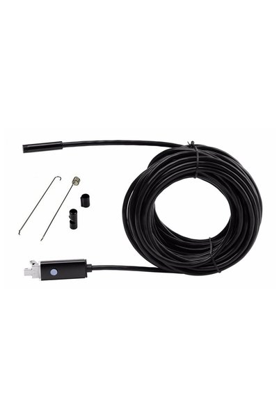 Aria Trade Αδιάβροχη κάμερα ενδοσκοπίου USB για Android και PC, μήκους 10 μέτ...