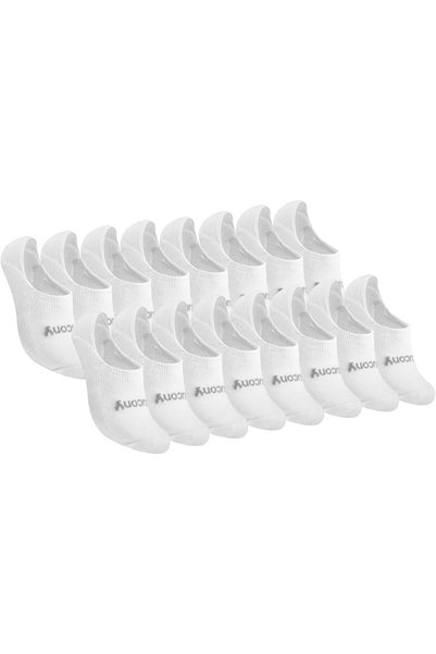 SAUCONY Women's 8-pair No Show Cushioned Invisible Liner Socks