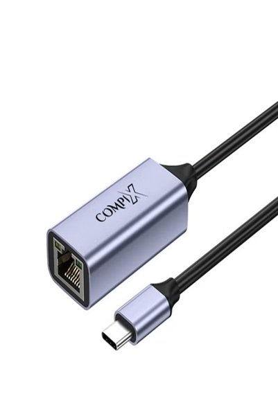 Compix محول من USB-C إلى إيثرنت، محول USB 3.0 Type-C إلى RJ45 LAN بسرعة 1000 ...