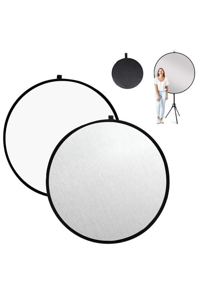 SYOSI 2-in-1 Photo Collapsible Photography Reflector – 24" Portable Camera Pa...