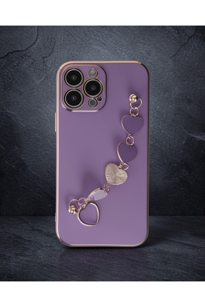 teknodayım Apple iPhone 13 Pro Case Esila Silicone - Purple