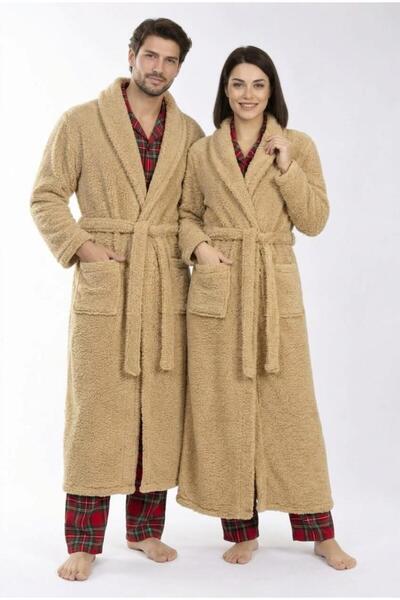 mervemoda Welsoft Unisex Sabahlik [Shawl Collar with 2 Pockets]