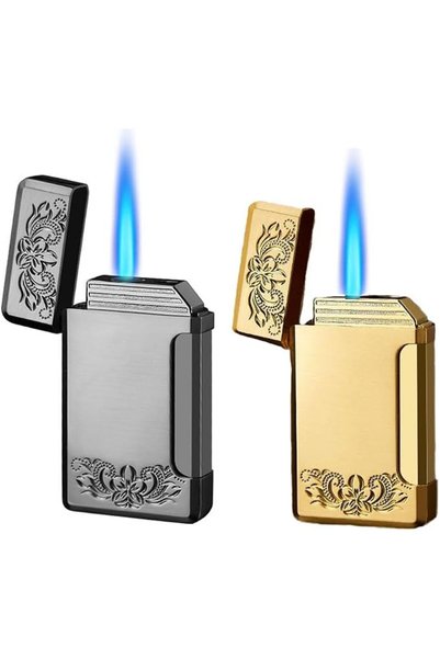 GENERAL Bibeita Single Flame Lighter Refillable Butane Gas Windproof Adjustab...