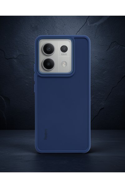 teknodayım حافظة هاتف Xiaomi Redmi Note 13 Pro 5g من السيليكون - أزرق داكن