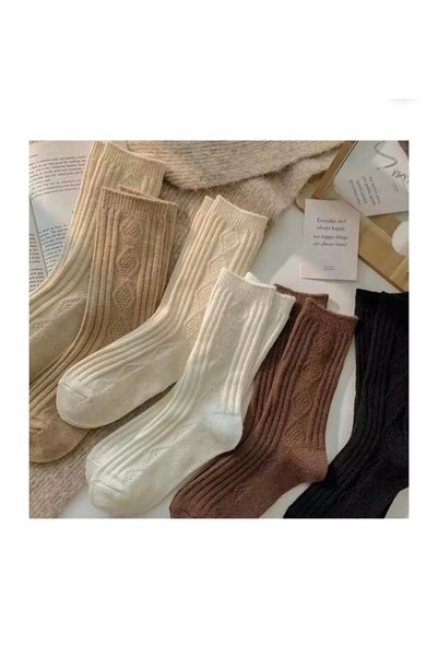 Cupla Unisex 6 pairs alpaca wool winter socks - 6 colors, warm keeping comfor...