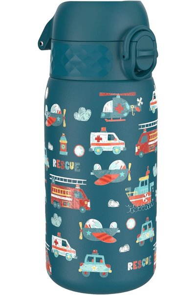 Ion8 Lightweight Steel Kids Water Bottle, 400ml/13oz, Non-Insulated, Leak Pro...
