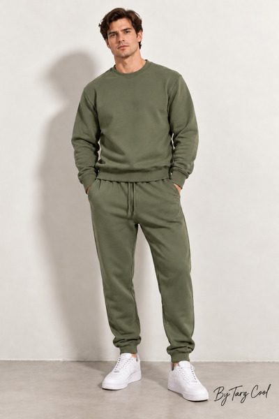 Tarz Cool Men's Tracksuit Set Regular Fit Crew Neck 3 Threaded Yarn Sweatshir...