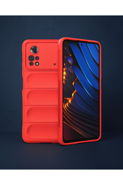 teknodayım Xiaomi poco x4 pro 5g case optimum silicone - red