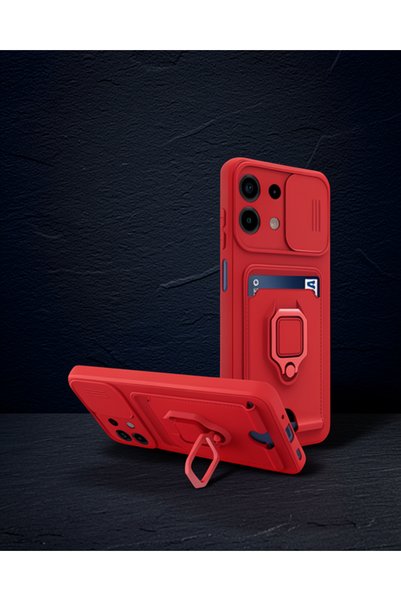 Generic Brand Xiaomi Redmi Note 13 4g Case Zuma Silicone with Ring and Busine...