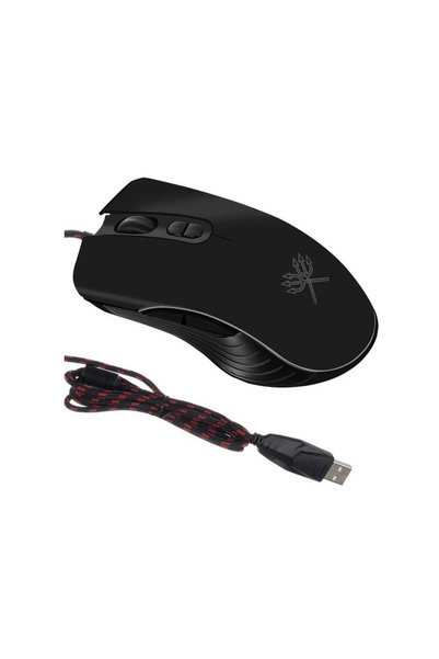 Izoxis Ενσύρματο ποντίκι gaming 1200 DPI με καλώδιο 135 εκ. σε μαύρο χρώμα, 1...