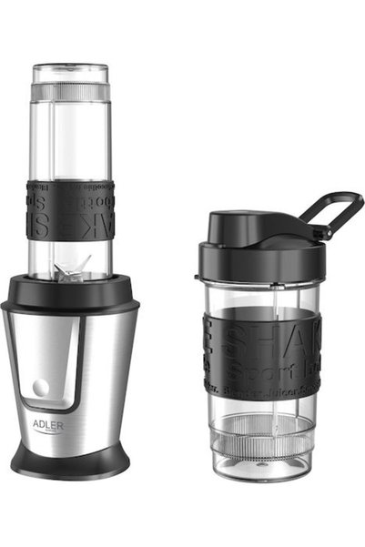 adler Μπλέντερ με Πλαστική Κανάτα 570 ml 800W Inox AD 4081
