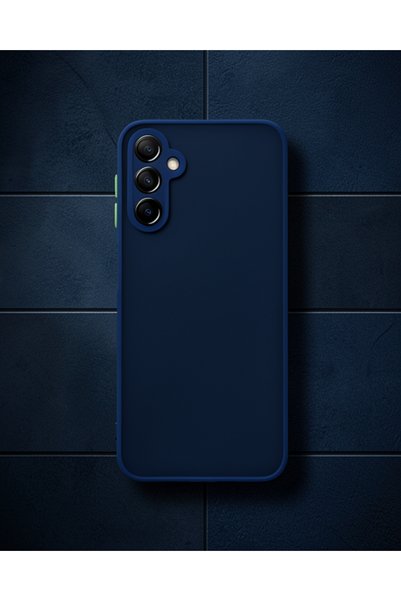 Generic Brand Samsung Galaxy A14 4g Case Montreal Silicone Cover - Navy Blue