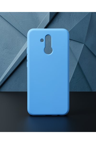 teknodayım Huawei Mate 20 Lite Case Nano Velvet Silicone Inside - Blue